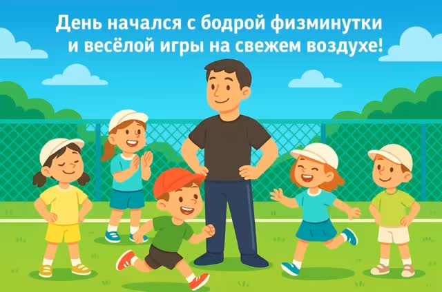 Утро в лагере «Көңілді жаз» началось с бодрой физминутки! ☀️