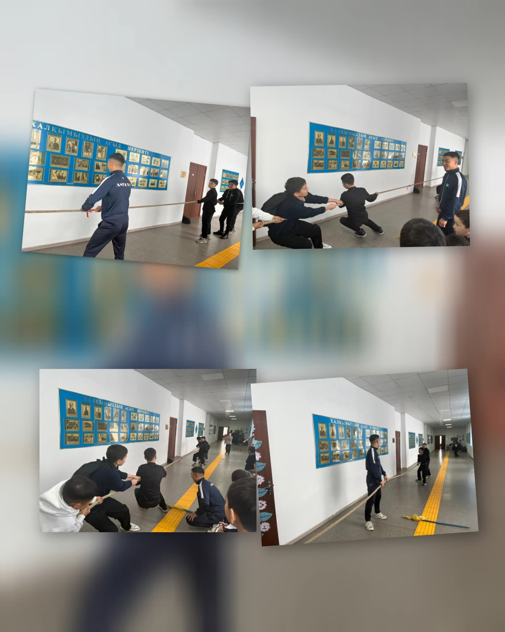 Оқушылар арасында арқан тартыс сайысы ұйымдастырылды 