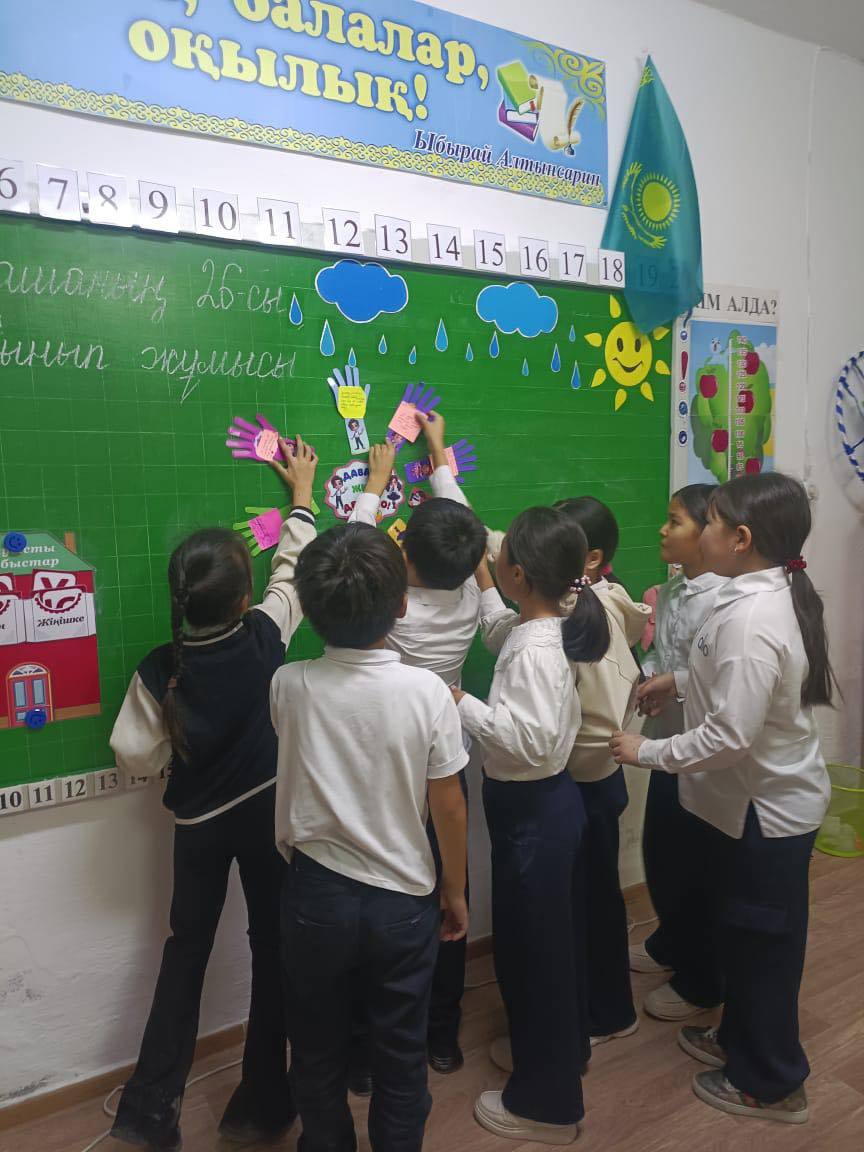 Міржақып Дулатұлы атындағы ЖББМ-де «Гендерлік зорлық-зомбылыққа қарсы 16 күн белсенді іс-әрекет» акциясының жоспарына сәйкес 24 қараша күні «Достық қолын ұсын» тақырыбында сынып сағаттары өткізілді. Мақсаты: Оқушыларға гендерлік зорлық-зомбылықтың түрлері