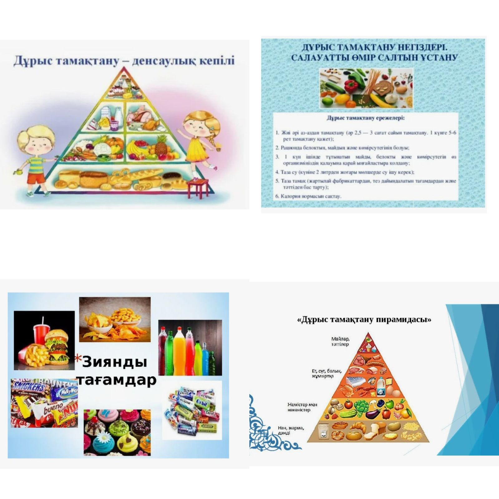 Дұрыс тамақтану айдары.