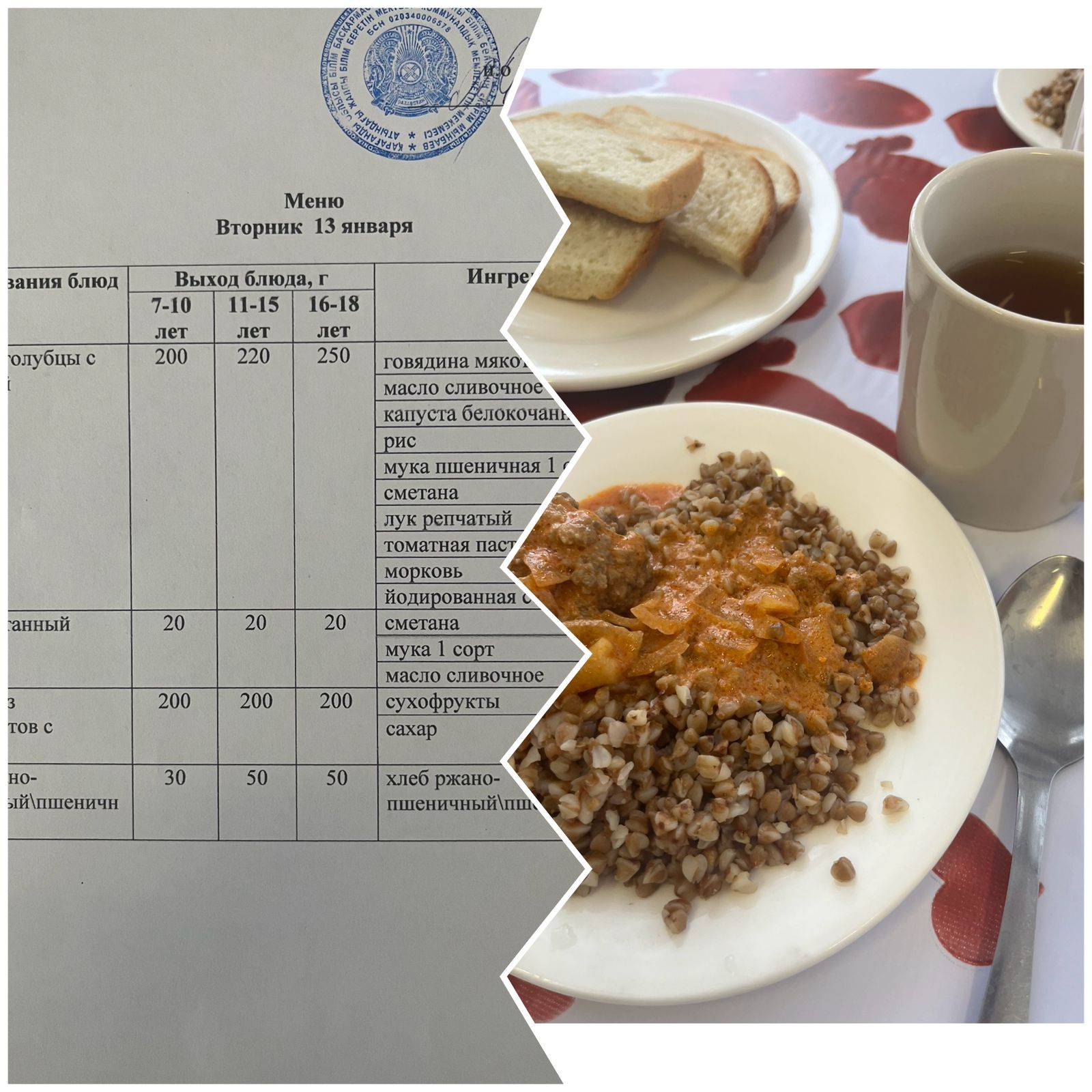 Ежедневное меню