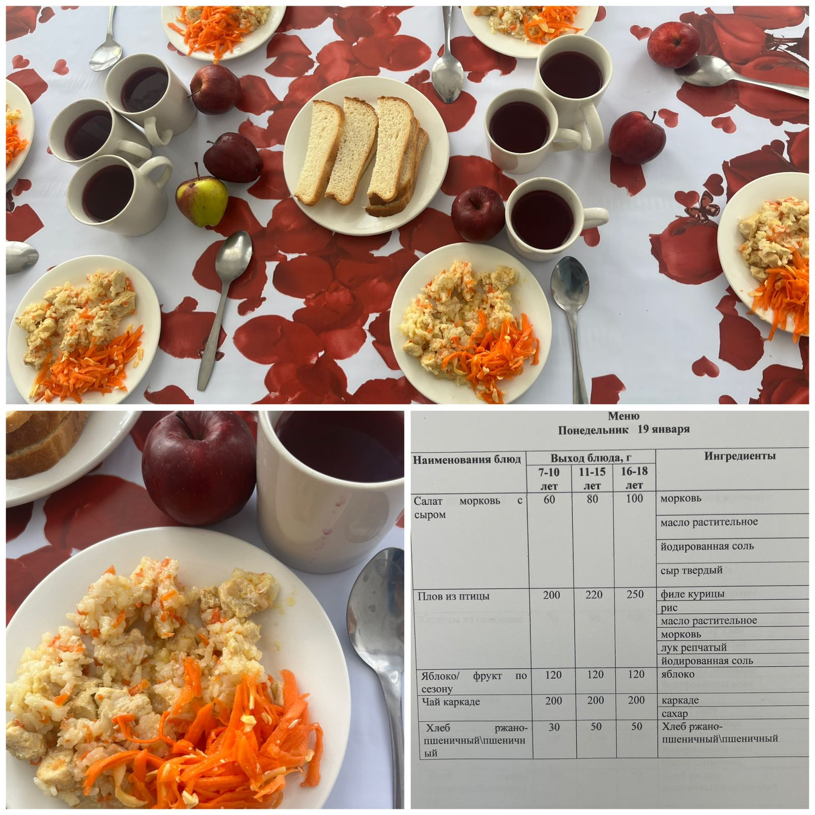 Ежедневное меню.