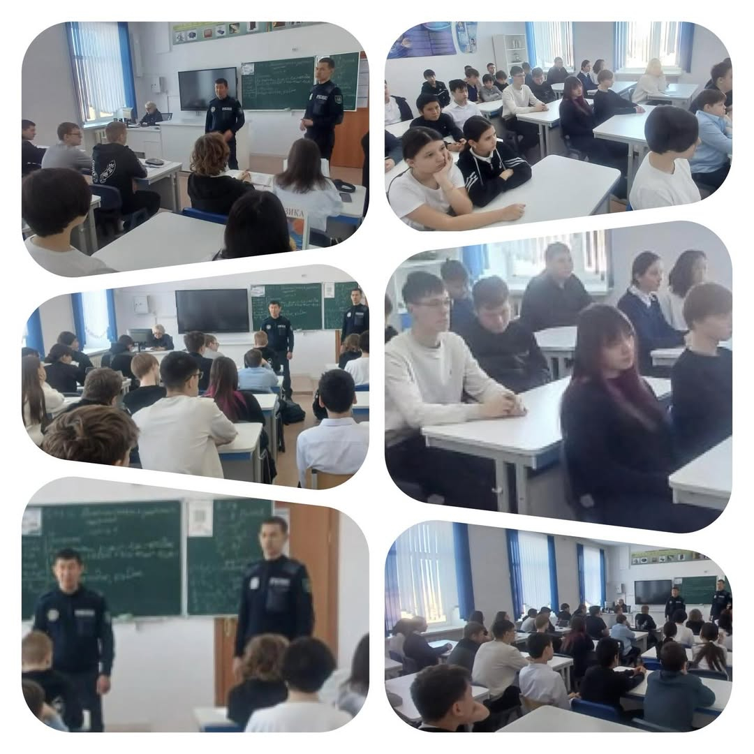 20 января в 8«Б» классе прошла встреча с представителями полиции в рамках декады «Семья и школа — территория партнерства».