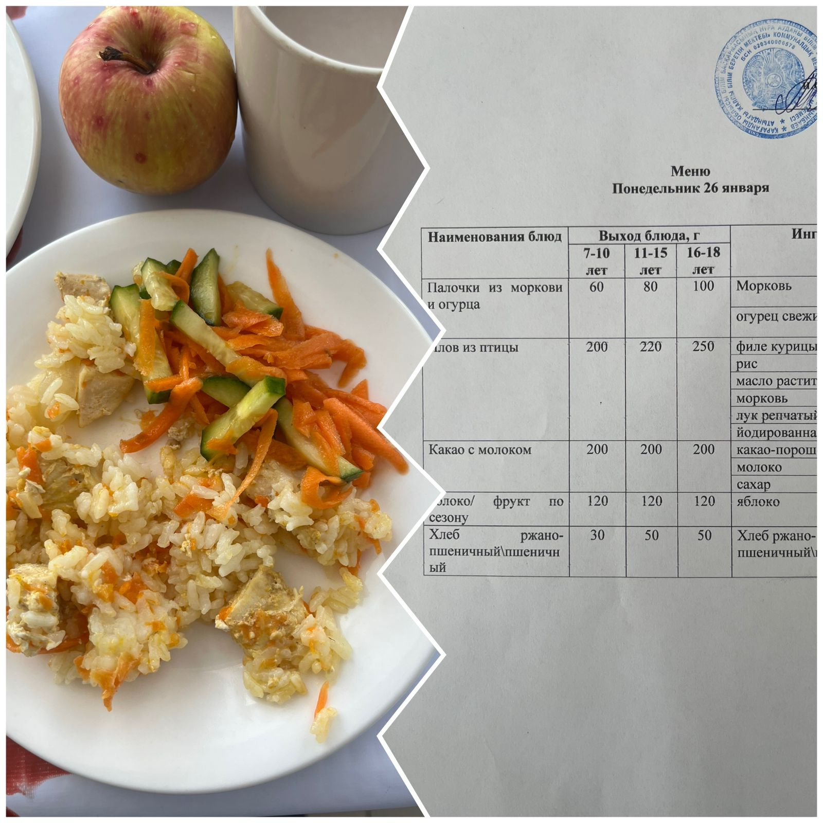 ЕЖЕДНЕВНОЕ МЕНЮ