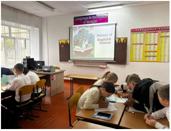 В рамках Декады языков было проведено внеклассное мероприятие на тему «English History and Hobbies».